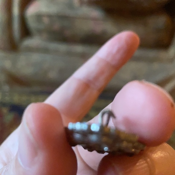 Vintage rhinestone brooch PM 189B - Picture 4 of 6